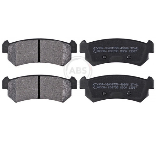 Комплект гальмівних накладок, дискове гальмо 37461 A.B.S.