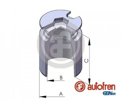 Поршень, гальмівний супорт D025122 AUTOFREN SEINSA