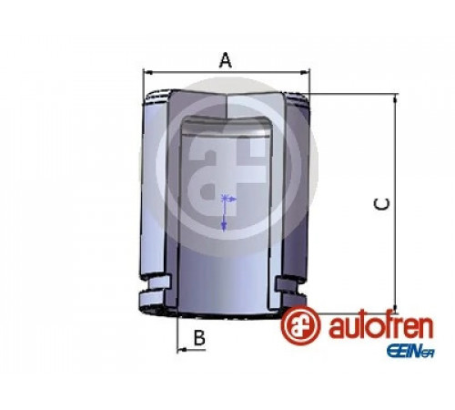 Поршень, гальмівний супорт D025338 AUTOFREN SEINSA