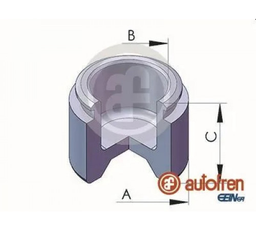Поршень, гальмівний супорт D025345 AUTOFREN SEINSA