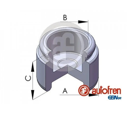 Поршень, гальмівний супорт D02538 AUTOFREN SEINSA