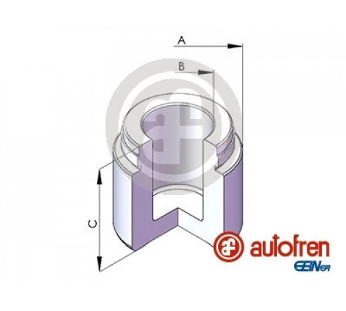 Поршень, гальмівний супорт D025485 AUTOFREN SEINSA