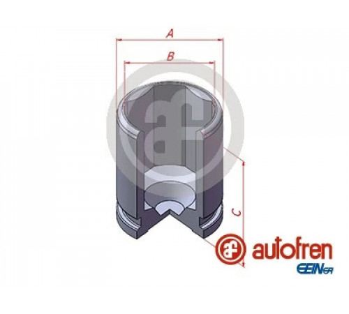 Поршень, гальмівний супорт D025608 AUTOFREN SEINSA