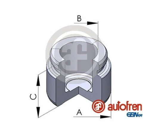Поршень, гальмівний супорт D025672 AUTOFREN SEINSA