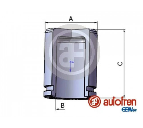 Поршень, гальмівний супорт D025770 AUTOFREN SEINSA