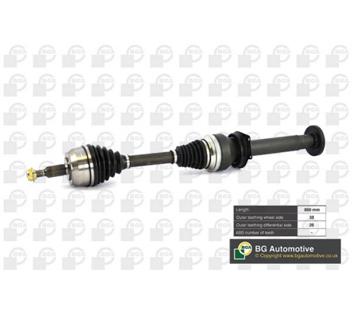 Приводний вал DS9640R BGA