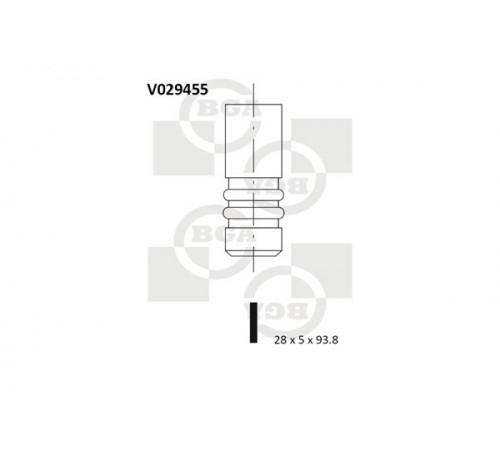Впускний клапан V029455 BGA