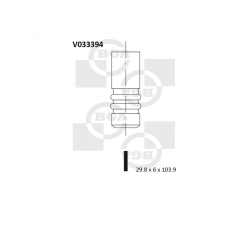 Випускний клапан V033394 BGA