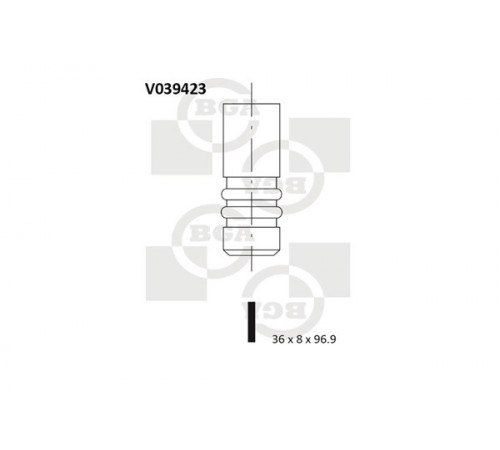 Впускний клапан V039423 BGA