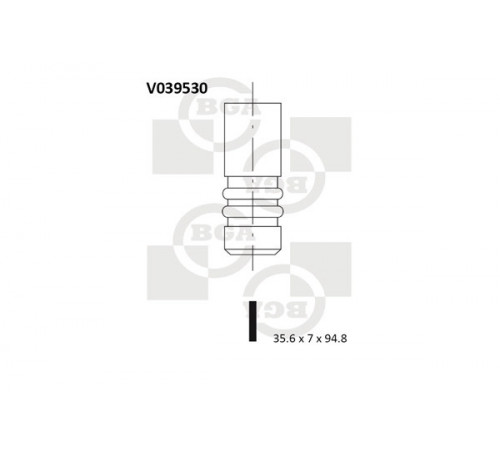 Впускний клапан V039530 BGA