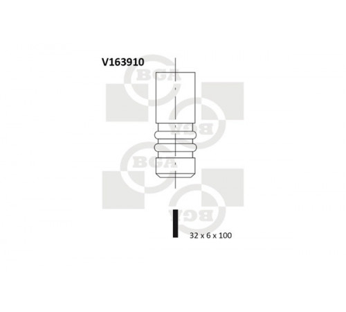 Впускний клапан V163910 BGA
