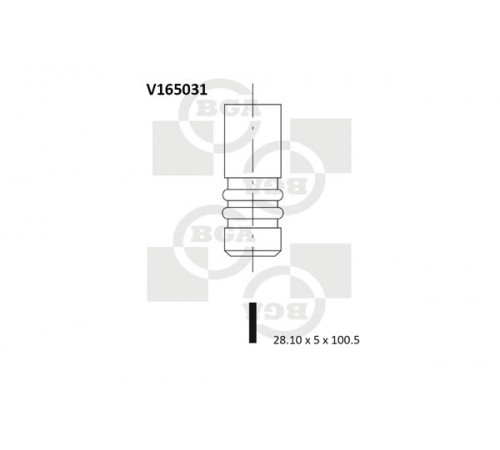 Випускний клапан V165031 BGA