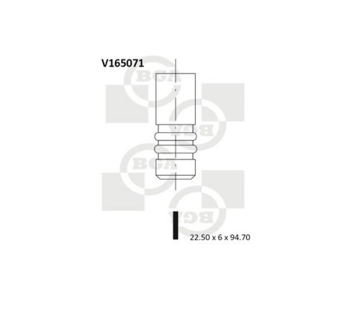 Випускний клапан V165071 BGA