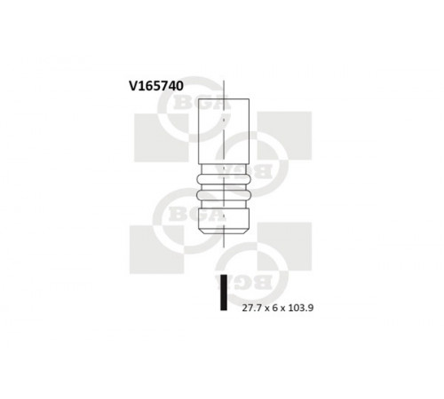 Впускний клапан V165740 BGA