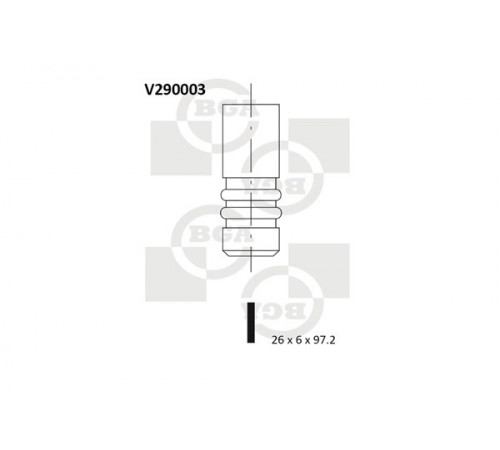 Випускний клапан V290003 BGA
