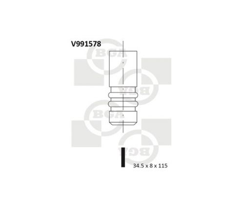 Випускний клапан V991578 BGA