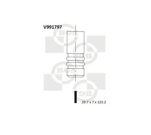 Впускний клапан V991797 BGA