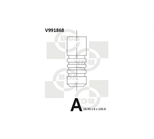 Випускний клапан V991868 BGA