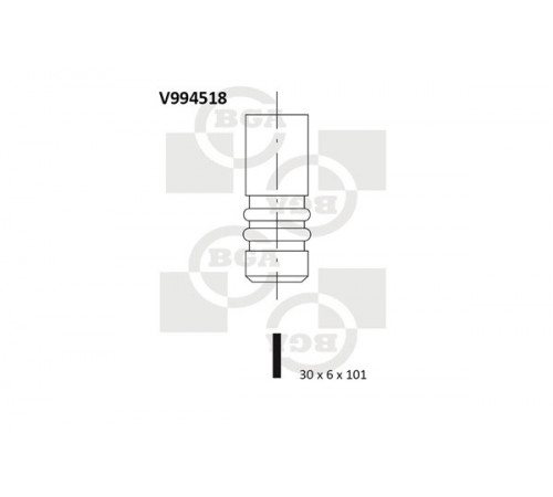 Випускний клапан V994518 BGA