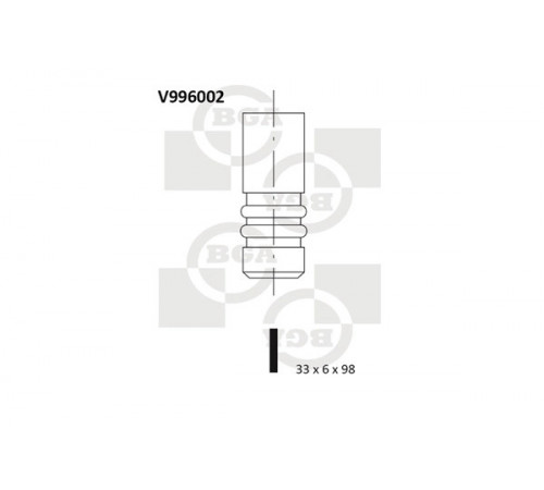 Впускний клапан V996002 BGA