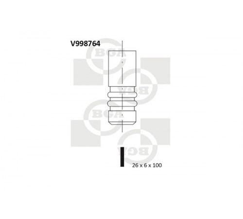 Впускний клапан V998764 BGA