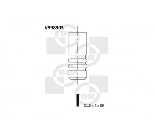 Випускний клапан V998903 BGA