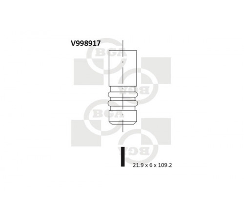 Випускний клапан V998917 BGA