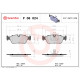 Комплект гальмівних накладок, дискове гальмо P 06 024 BREMBO