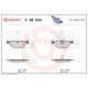 Комплект гальмівних накладок, дискове гальмо P 06 025 BREMBO