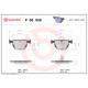 Комплект гальмівних накладок, дискове гальмо P 06 056 BREMBO