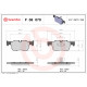 Комплект гальмівних накладок, дискове гальмо P 06 070 BREMBO