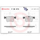 Комплект гальмівних накладок, дискове гальмо P 06 075 BREMBO