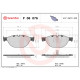 Комплект гальмівних накладок, дискове гальмо P 06 076 BREMBO