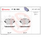 Комплект гальмівних накладок, дискове гальмо P 06 093 BREMBO