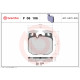 Комплект гальмівних накладок, дискове гальмо P 06 106 BREMBO
