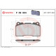 Комплект гальмівних накладок, дискове гальмо P 09 004 BREMBO