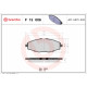 Комплект гальмівних накладок, дискове гальмо P 15 006 BREMBO