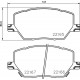Комплект гальмівних накладок, дискове гальмо P 23 164 BREMBO
