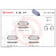 Комплект гальмівних накладок, дискове гальмо P 23 177 BREMBO
