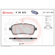 Комплект гальмівних накладок, дискове гальмо P 24 072 BREMBO