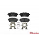 Комплект гальмівних накладок, дискове гальмо P 24 072 BREMBO
