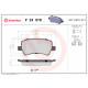 Комплект гальмівних накладок, дискове гальмо P 24 078 BREMBO