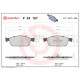 Комплект гальмівних накладок, дискове гальмо P 24 157 BREMBO