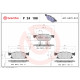 Комплект гальмівних накладок, дискове гальмо P 24 188 BREMBO