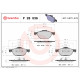 Комплект гальмівних накладок, дискове гальмо P 28 036 BREMBO