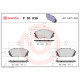 Комплект гальмівних накладок, дискове гальмо P 30 039 BREMBO