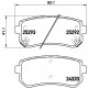 Комплект гальмівних накладок, дискове гальмо P 30 051 BREMBO