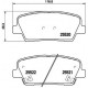 Комплект гальмівних накладок, дискове гальмо P 30 063 BREMBO