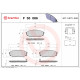Комплект гальмівних накладок, дискове гальмо P 30 086 BREMBO