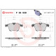 Комплект гальмівних накладок, дискове гальмо P 36 028 BREMBO